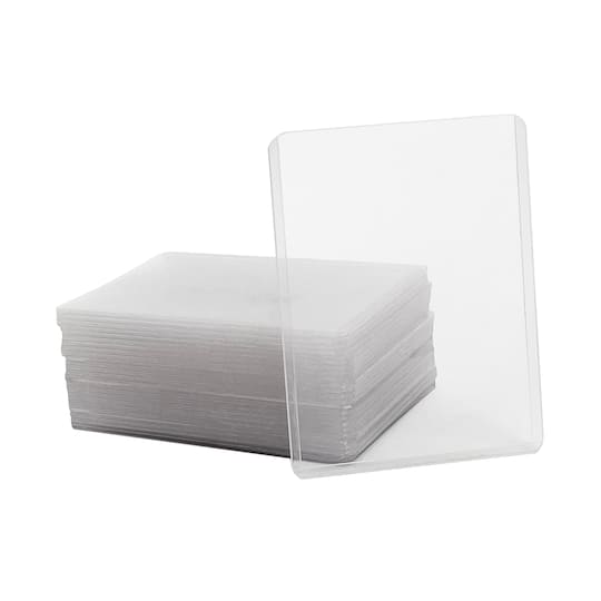 25 Pack Clear Plastic Top Loading Trading Card Holders by Studio D&#xE9;cor&#xAE;
